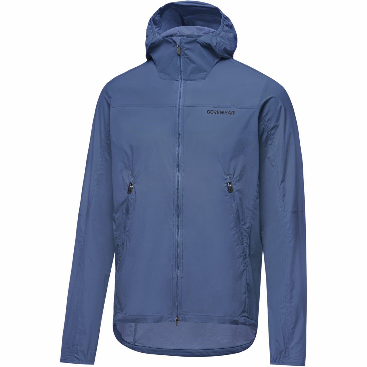 Mens FERNFLOW Hooded Windbreaker - Cargo Blue