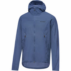 Mens FERNFLOW Hooded Windbreaker - Cargo Blue