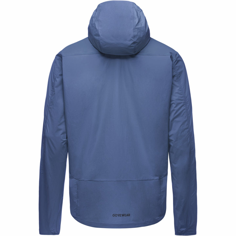 Mens FERNFLOW Hooded Windbreaker - Cargo Blue