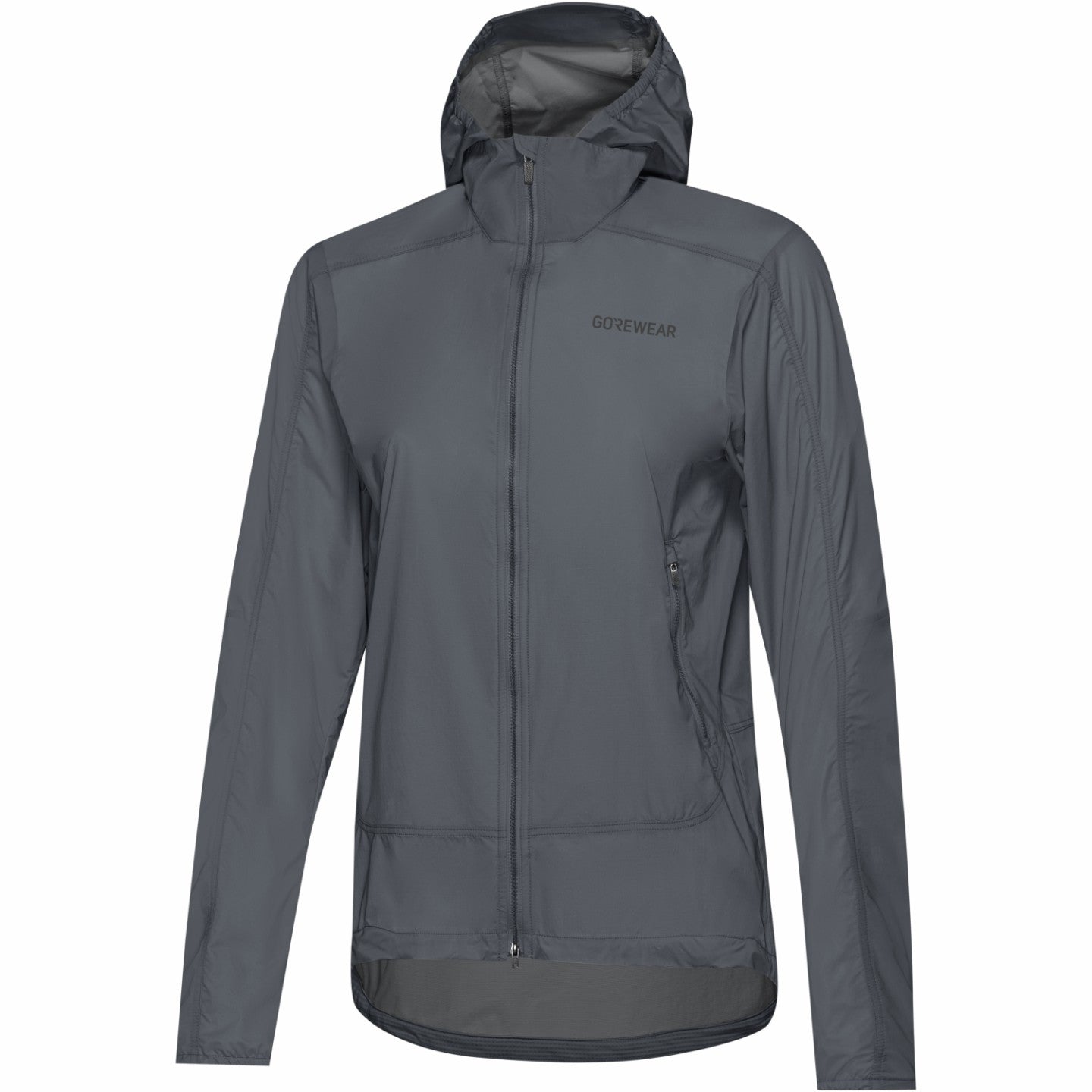 Womens FERNFLOW Hooded Windbreaker - Lab Graphite