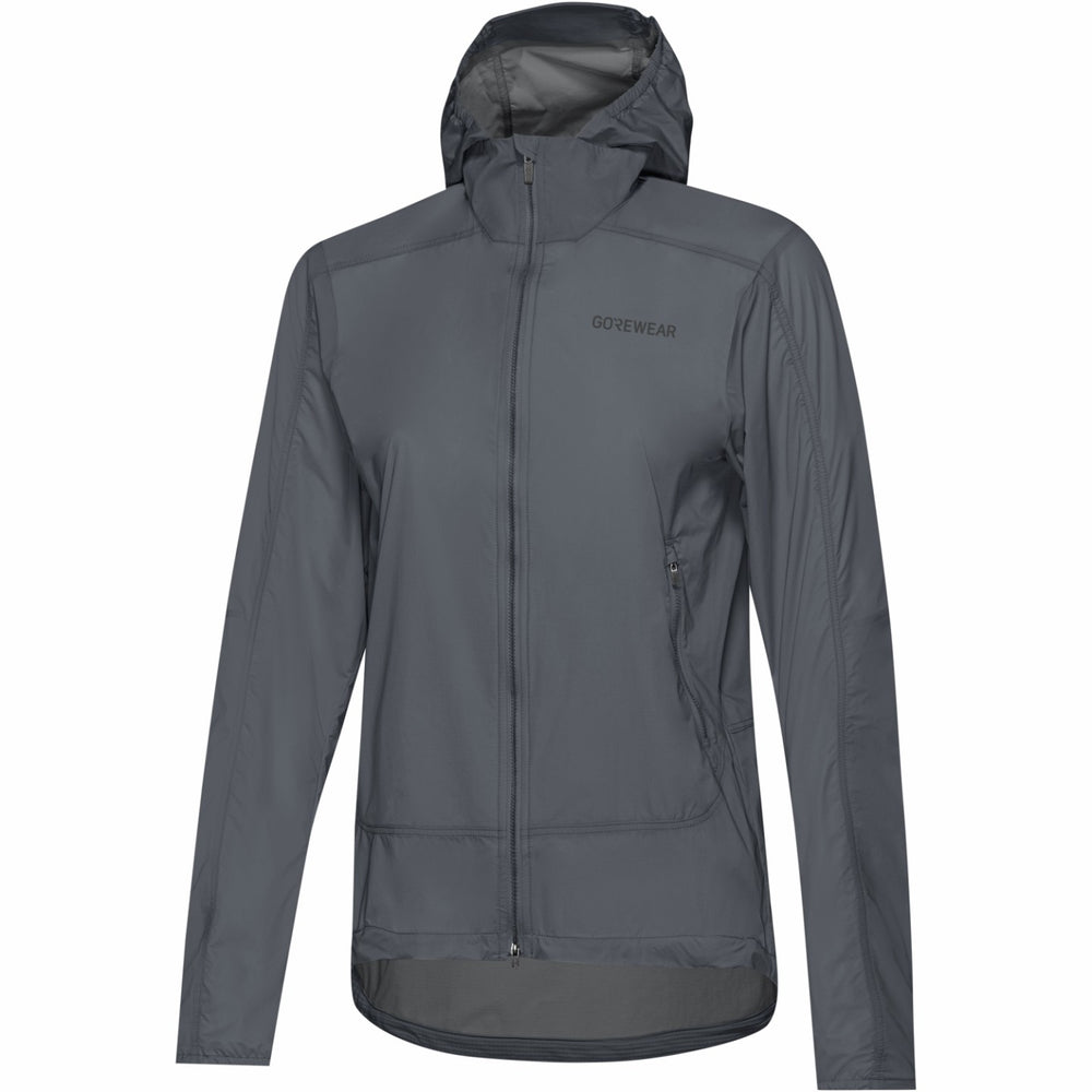 Womens FERNFLOW Hooded Windbreaker - Lab Graphite