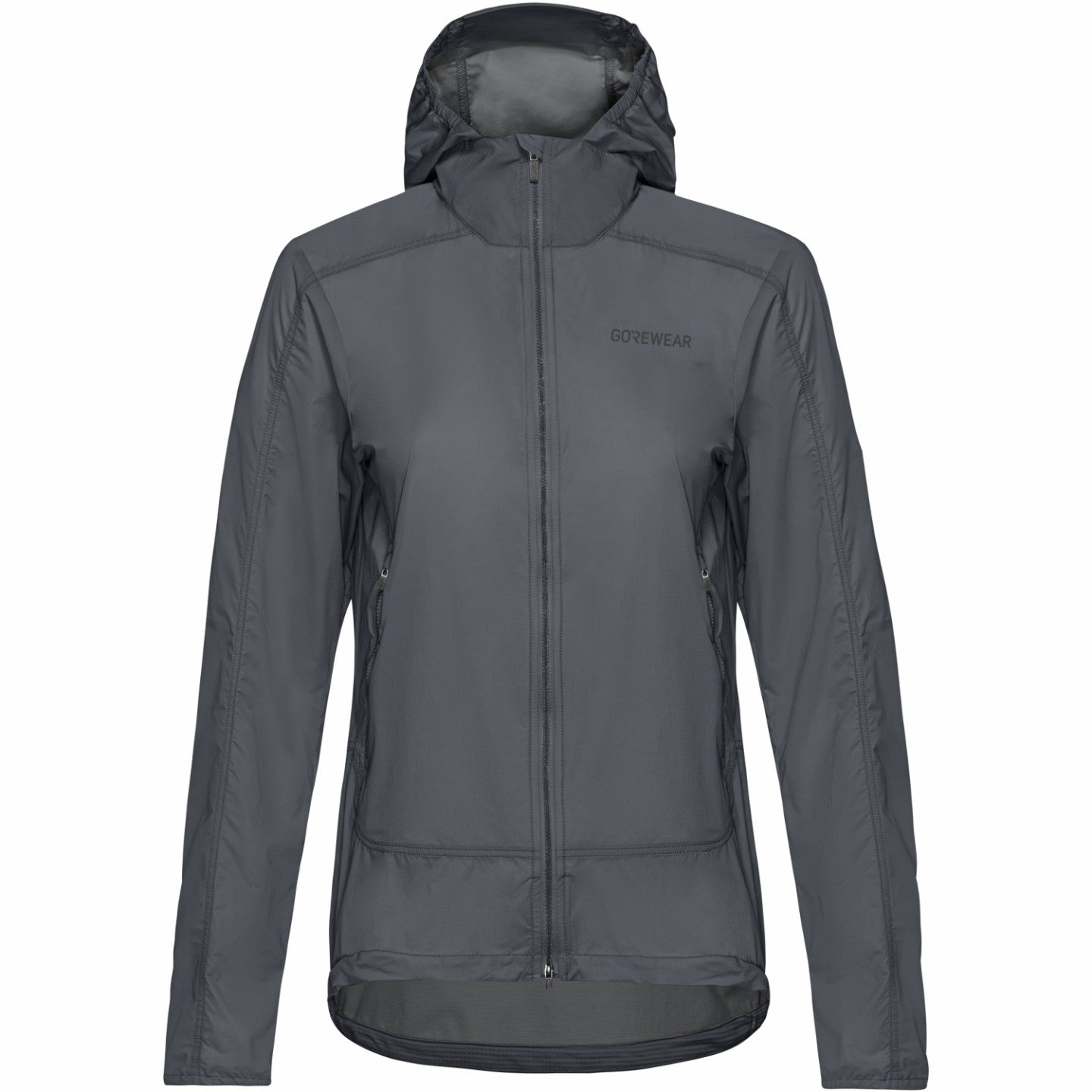 Womens FERNFLOW Hooded Windbreaker - Lab Graphite
