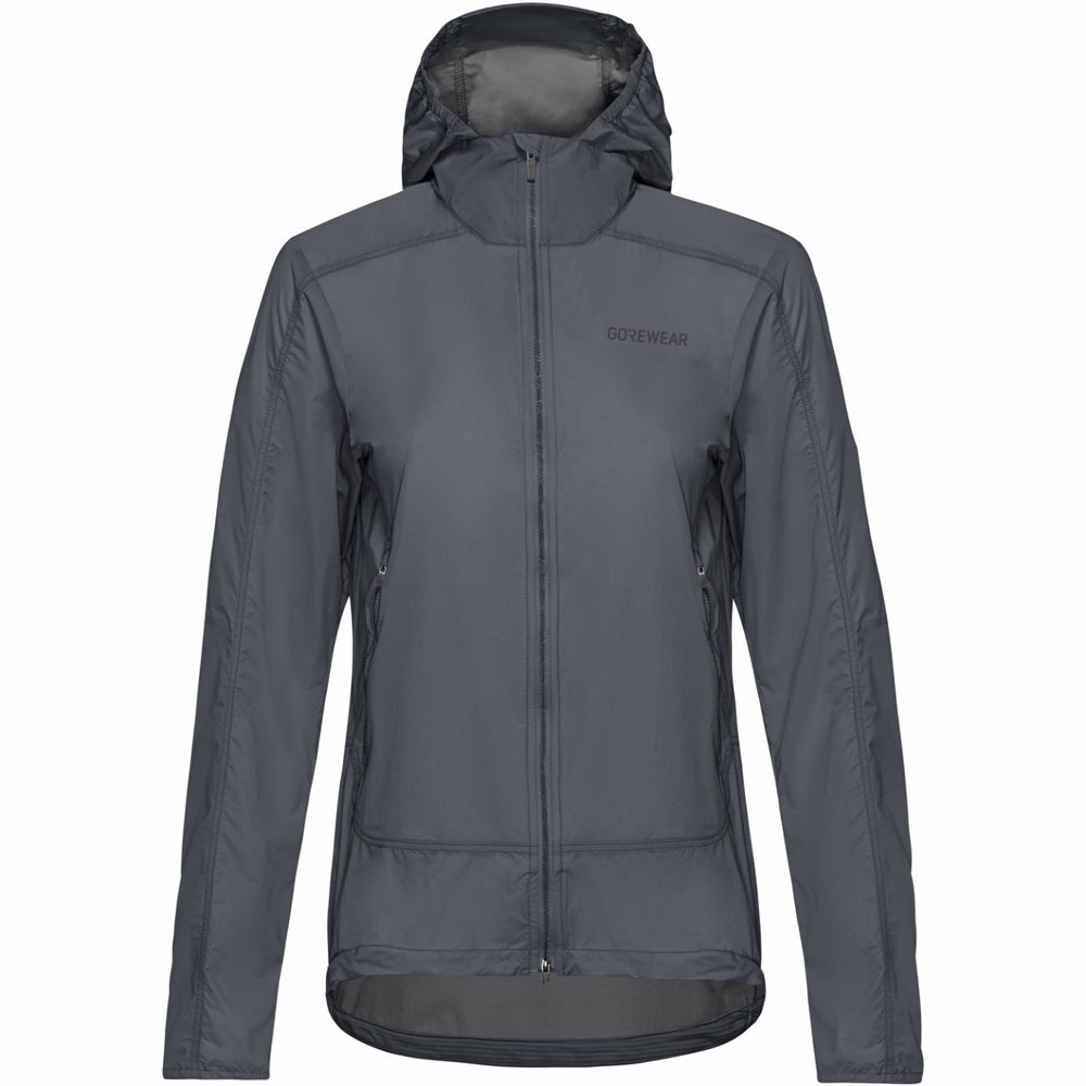 Womens FERNFLOW Hooded Windbreaker - Lab Graphite