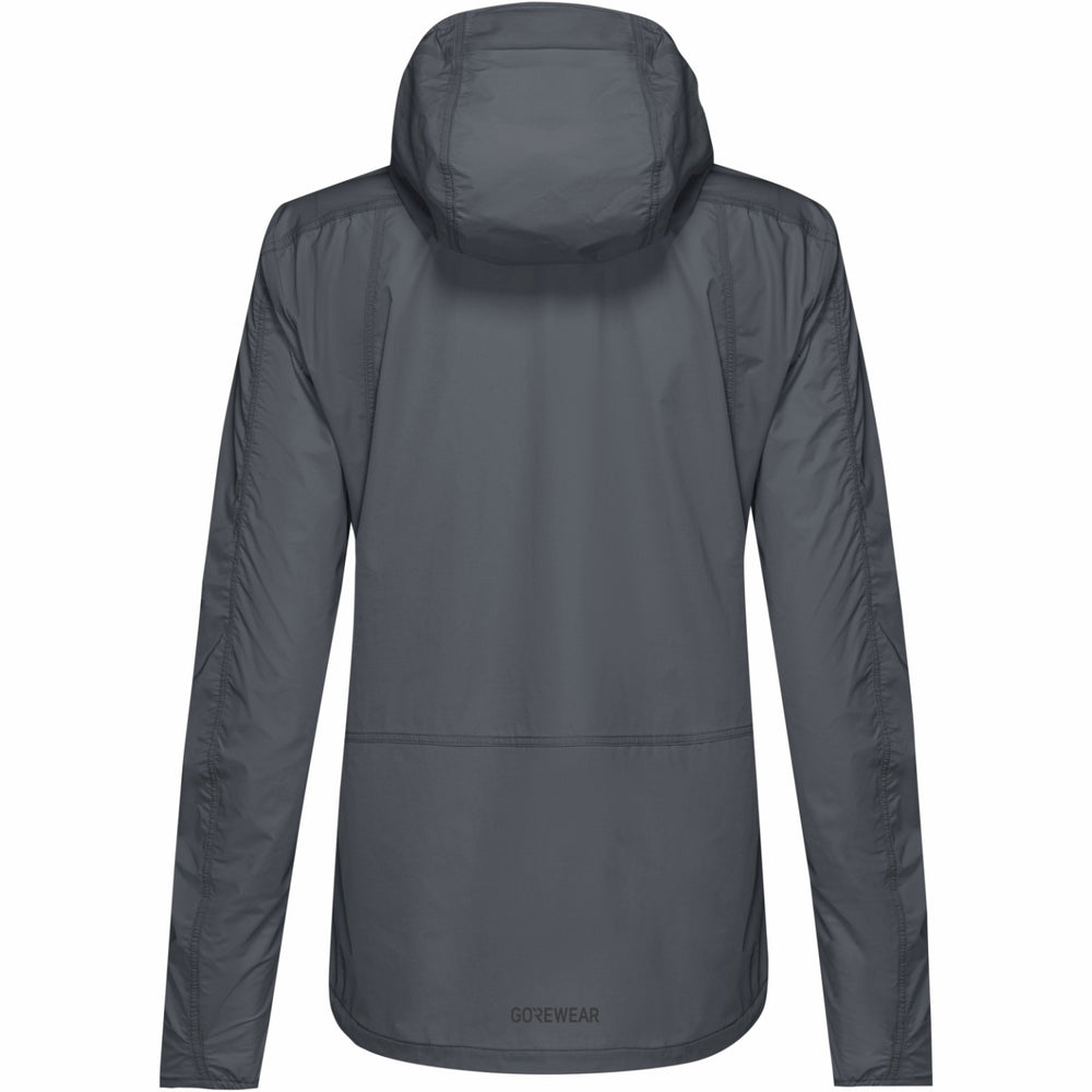 Womens FERNFLOW Hooded Windbreaker - Lab Graphite
