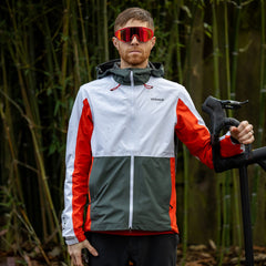 Mens Dustin Klein x Endure GORE-TEX Jacket - White/Urban Grey