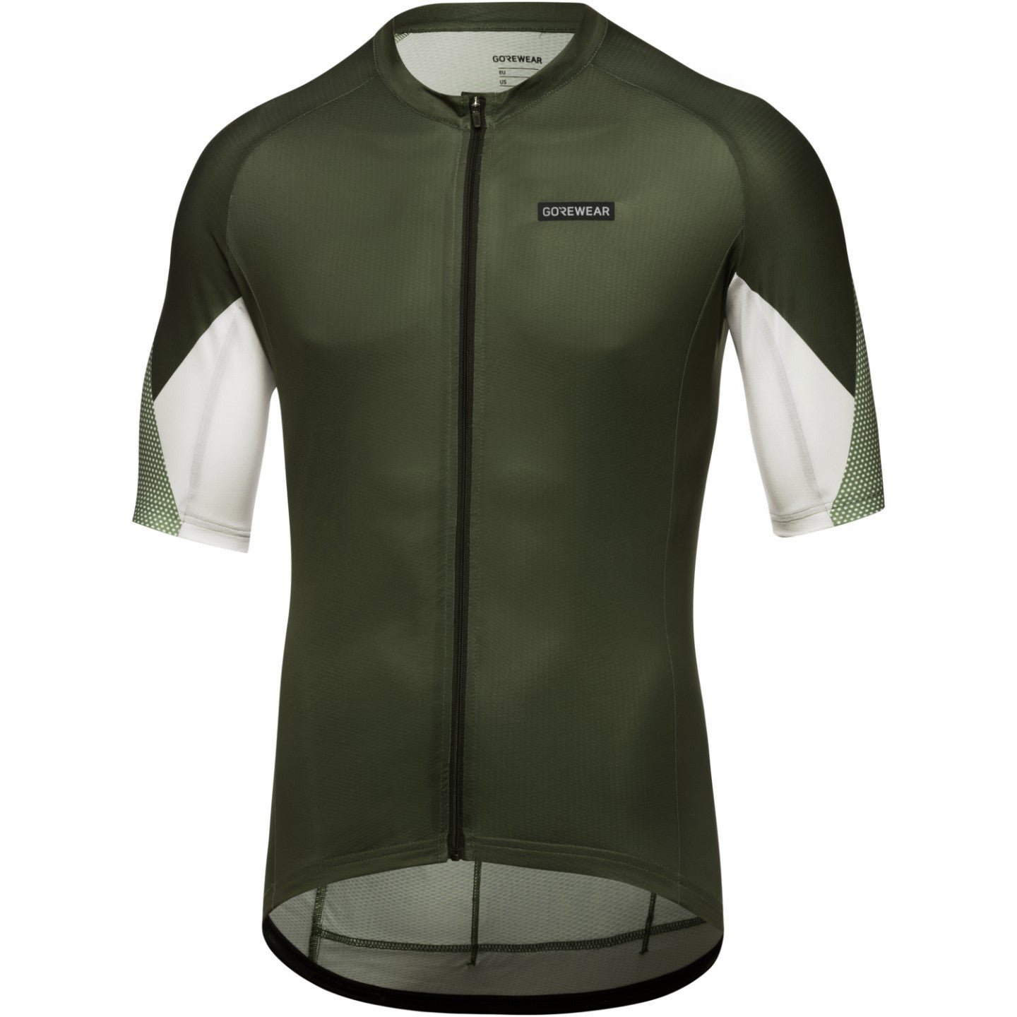 Mens Spirit Triangles Jersey - Utility Green/White