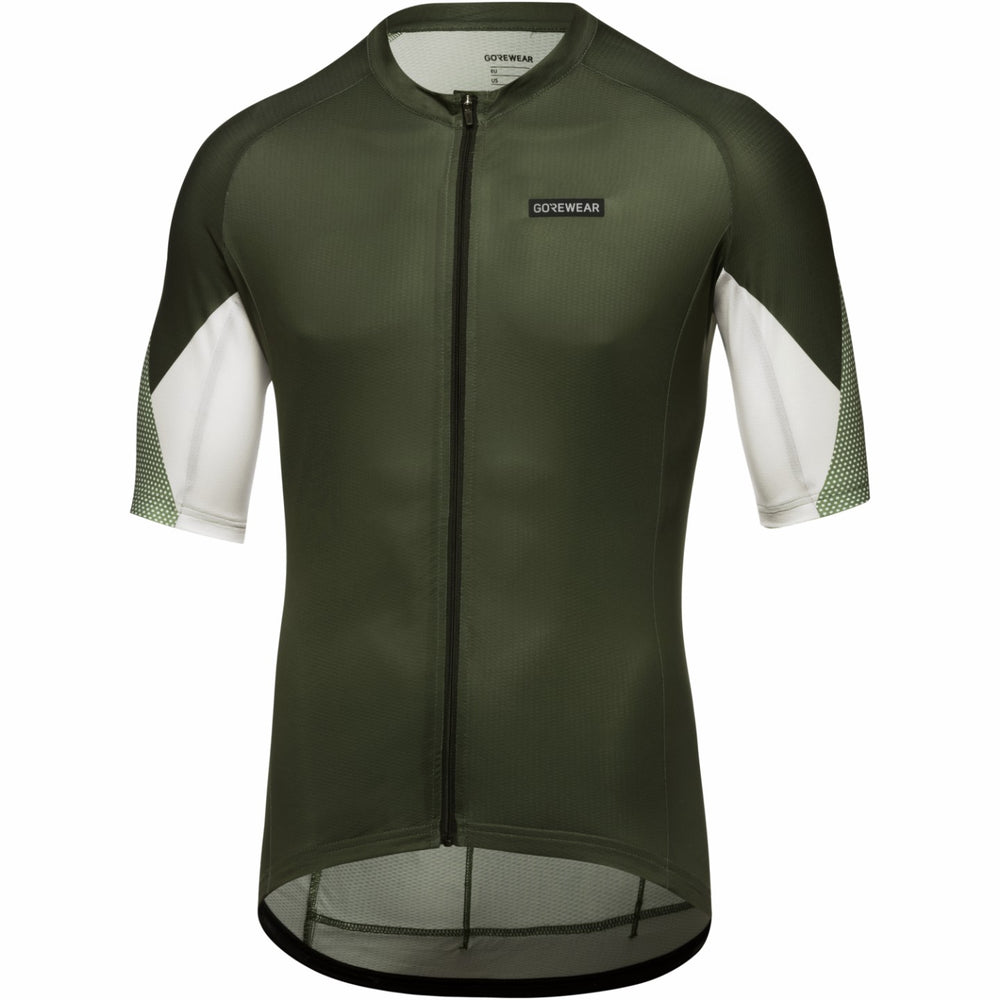 Mens Spirit Triangles Jersey - Utility Green/White