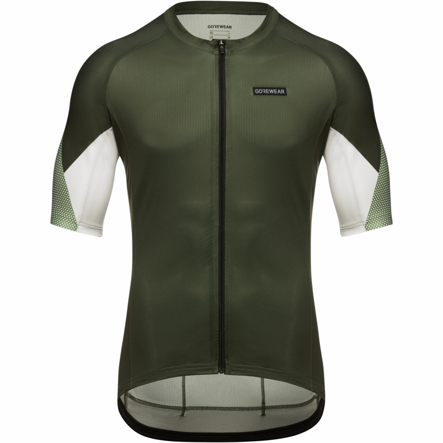 Mens Spirit Triangles Jersey - Utility Green/White