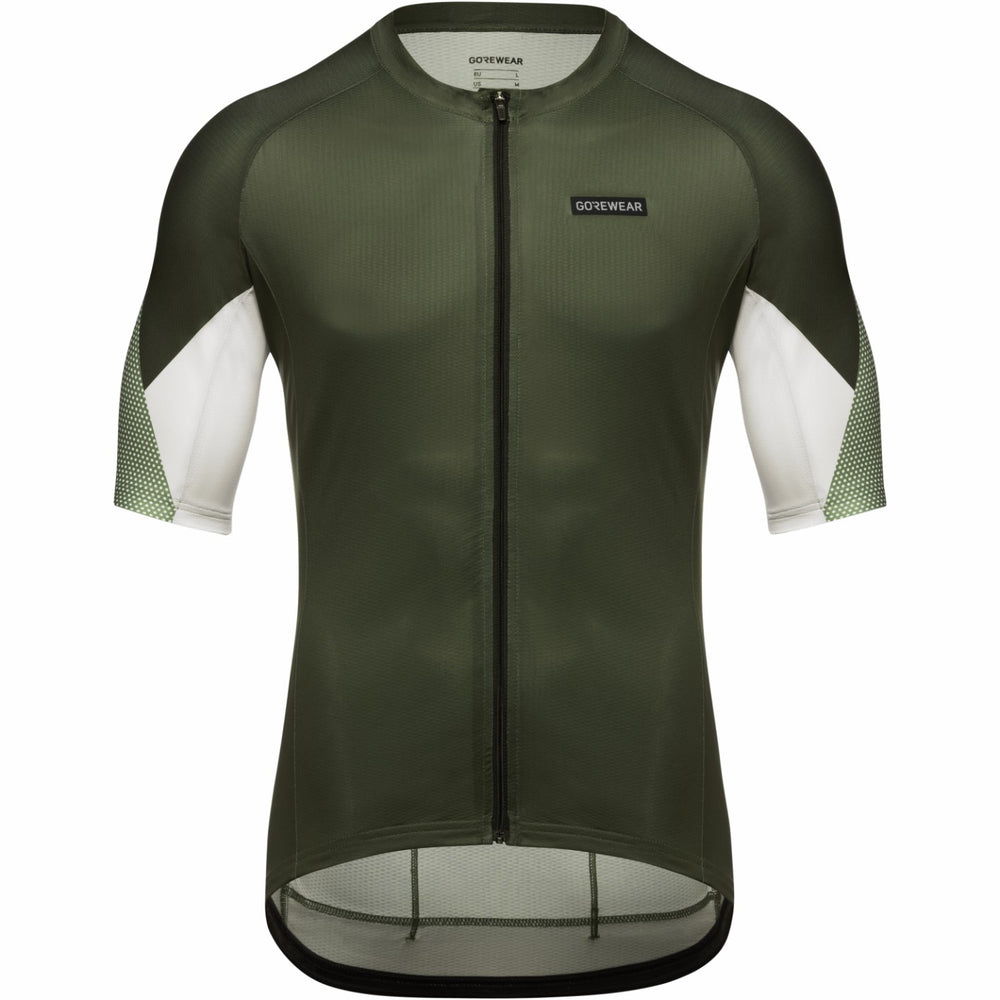 Mens Spirit Triangles Jersey - Utility Green/White