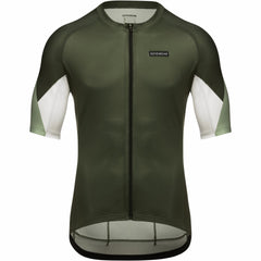Mens Spirit Triangles Jersey - Utility Green/White