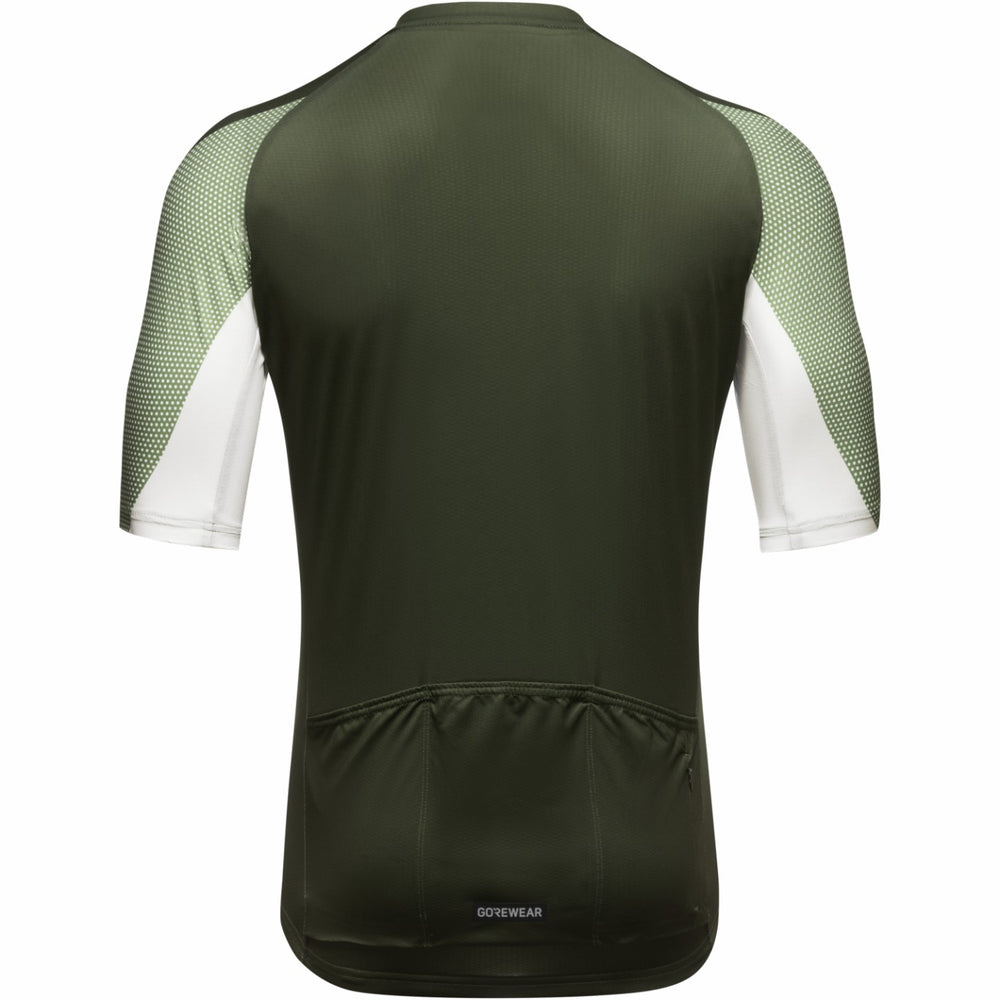 Mens Spirit Triangles Jersey - Utility Green/White