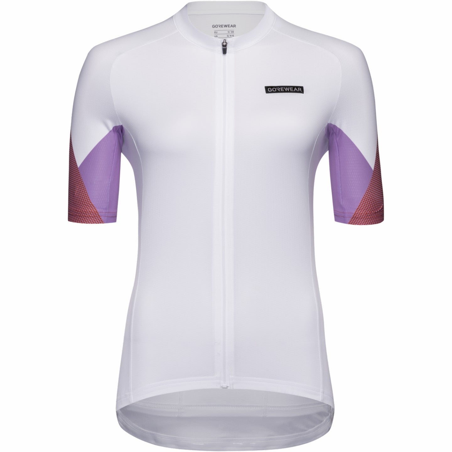 Womens Spirit Triangles Jersey - White/Lab Red