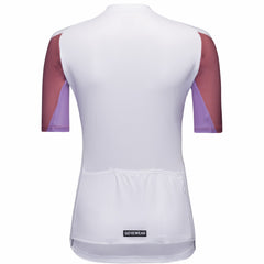 Womens Spirit Triangles Jersey - White/Lab Red