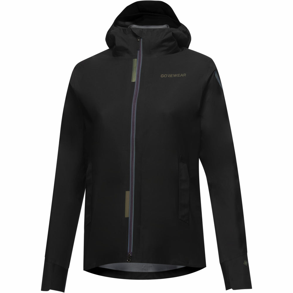 Womens CONCURVE LE3 GORE-TEX Jacket Iridescent Trim - Black