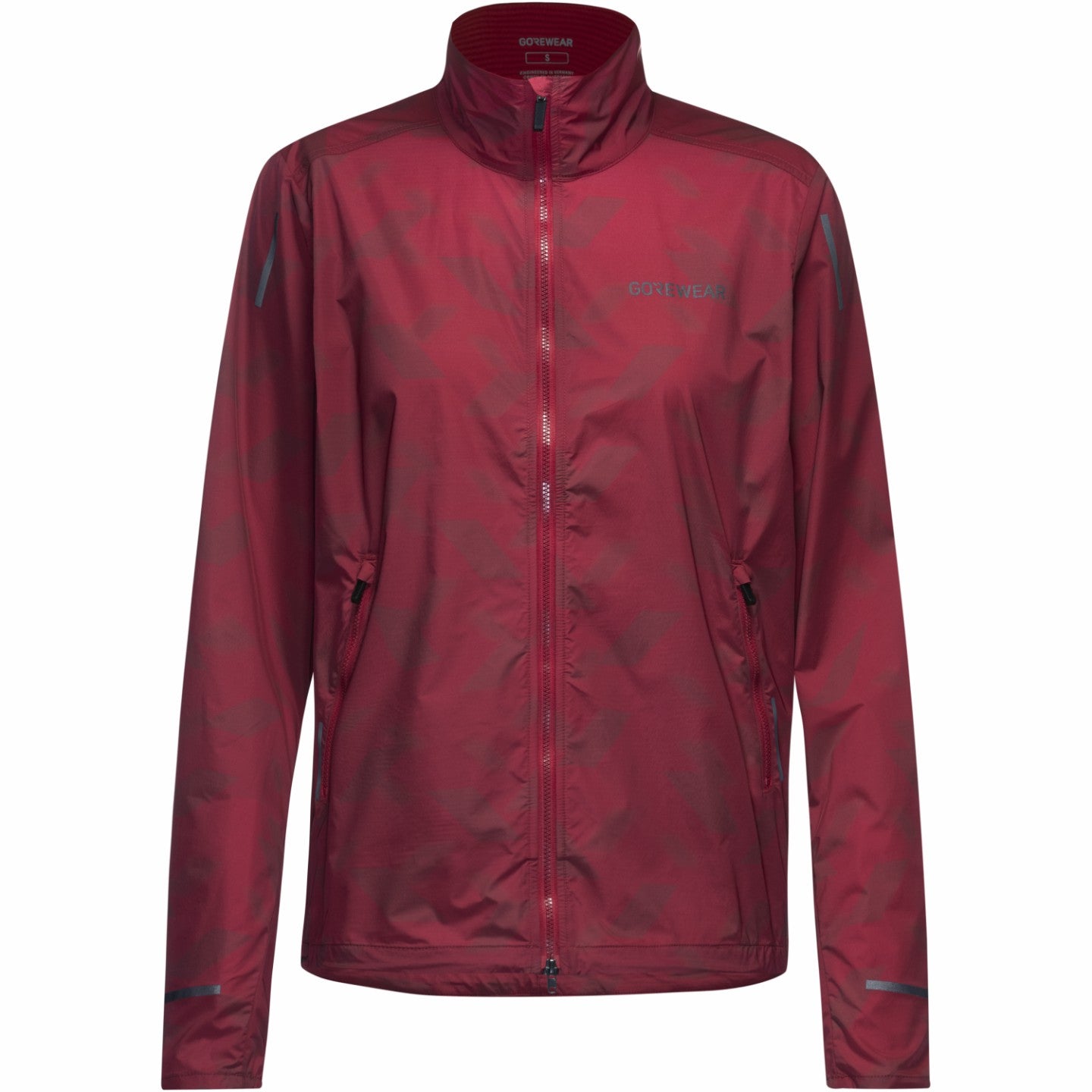Womens CONCURVE 3D Graphic Windbreaker - Utility Red