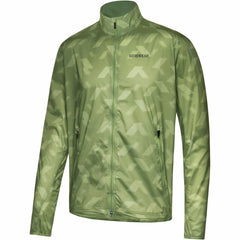 Mens CONCURVE 3D Graphic Windbreaker - Engine Green