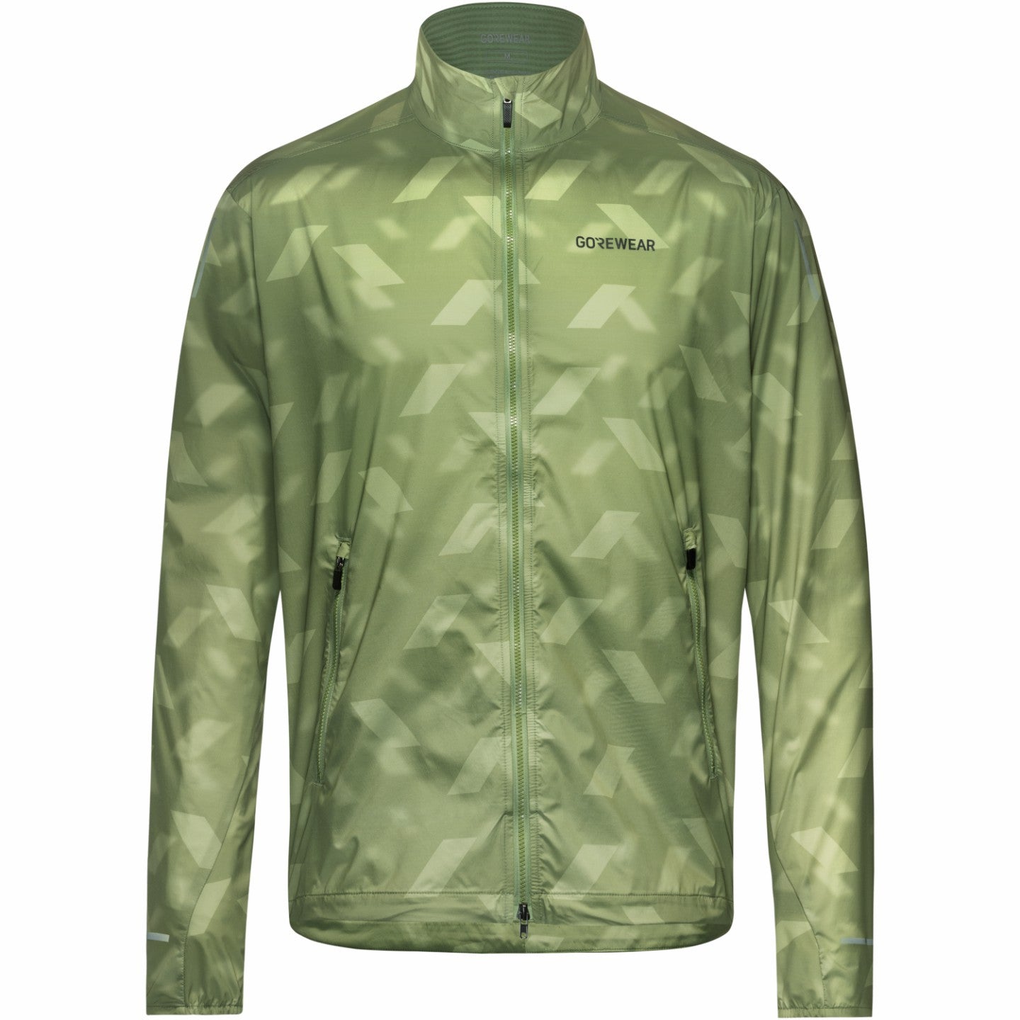 Mens CONCURVE 3D Graphic Windbreaker - Engine Green
