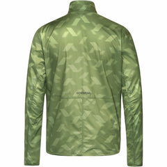 Mens CONCURVE 3D Graphic Windbreaker - Engine Green