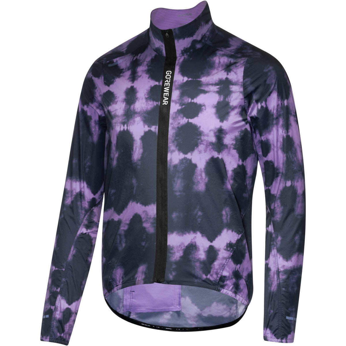 Mens SPINSHIFT Shibori Windbreaker - Orbit Blue/Scrub Purple