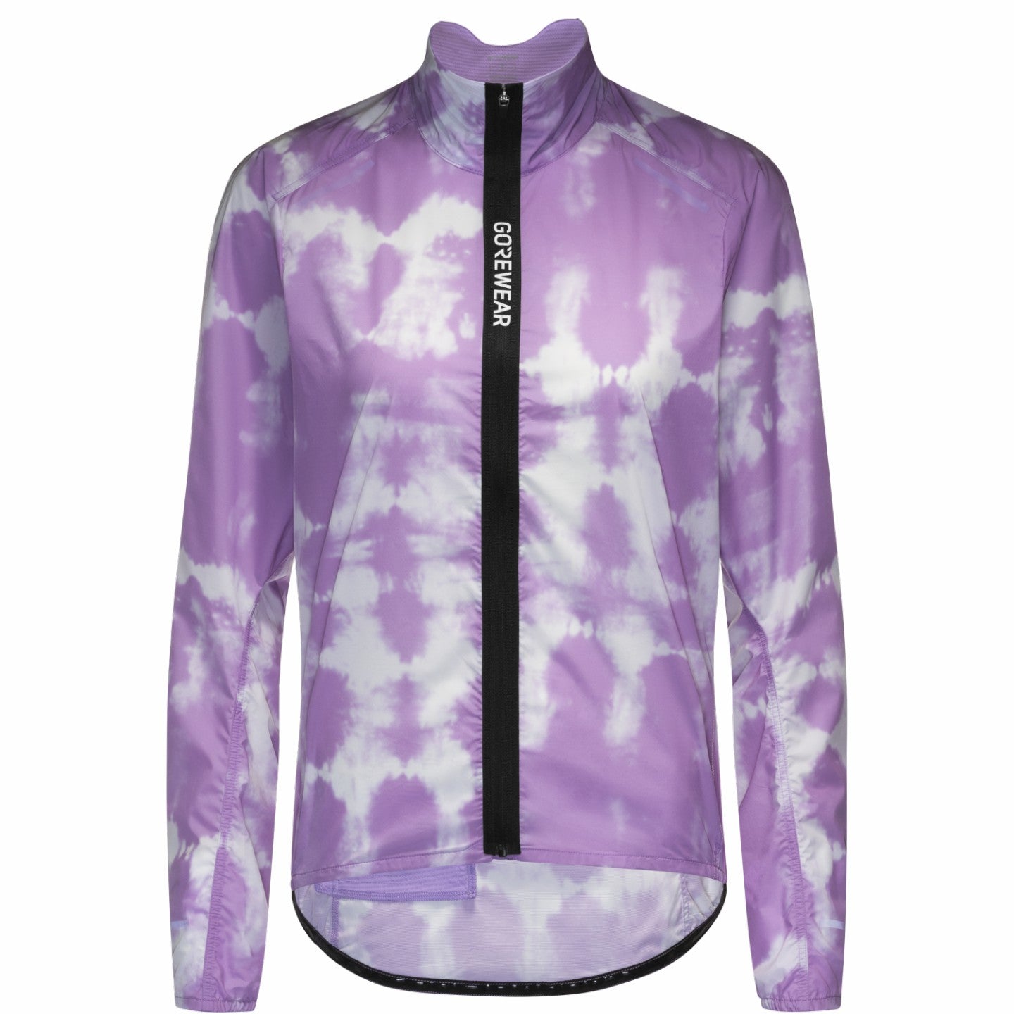 Womens SPINSHIFT Shibori Windbreaker - Scrub Purple/White